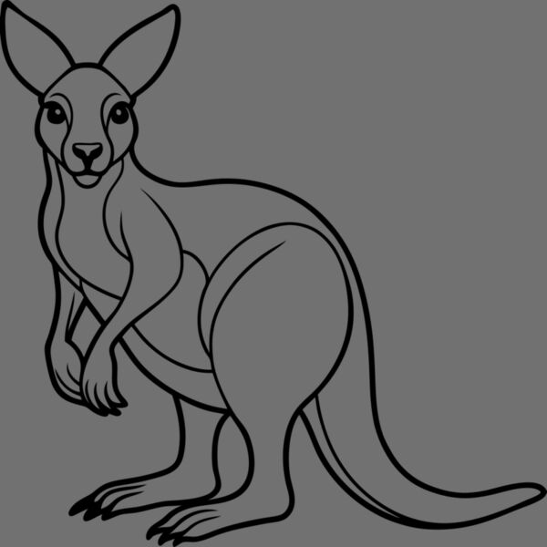 Kangaroo   Clipart 2 Thumbnail