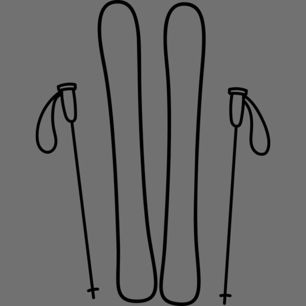 Ski Board and Poles 2 Thumbnail