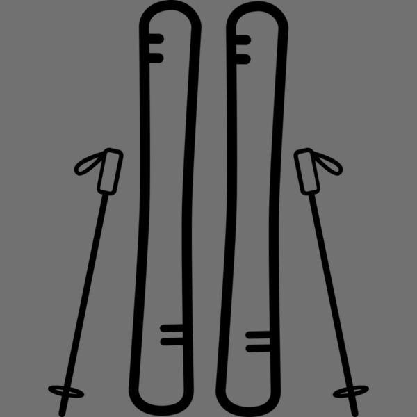 Ski Board and Poles Thumbnail