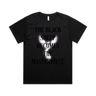 The Black Sheep Becomes The Masterpiece Women's Boyfriend Tee Thumbnail