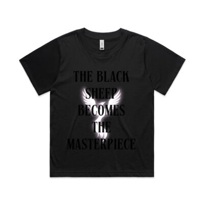 The Black Sheep Becomes The Masterpiece Women's Boyfriend Tee Thumbnail