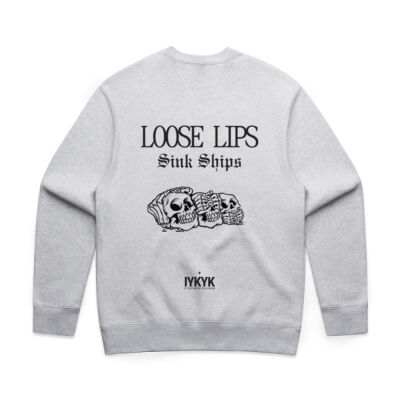 Loose Lips Sink Ships Men's Crew Thumbnail