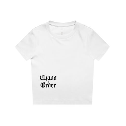 Chaos & Order Women's Organic Baby Tee Thumbnail